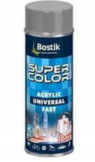 Bostik Super Color akrilna univerzalna barva v spreju 400 ml siva