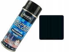 Bostik Super Color univerzalna barva v spreju 400 ml sijajno črna