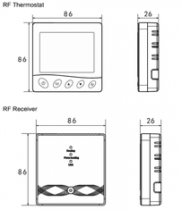 Rti-Tek DIGITALNI TERMOSTAT Z LCD ZASLONOM / TEDENSKI ČASOVNIK / BREZŽIČNA POVEZAVA / APLIKACIJA ZA TELEFON