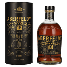 Aberfeldy Škotski whisky 18 YO Red Wine Casks BOLGHERI + GB 0,7 l