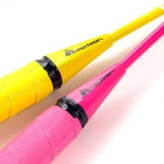 Meteor komplet za badminton, rumeno-roza