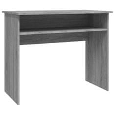 Vidaxl Pisalna miza siva sonoma 90x50x74 cm inženirski les