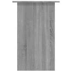 Vidaxl Pisalna miza siva sonoma 90x50x74 cm inženirski les
