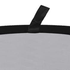 Vidaxl Ovalno studijsko platno za ozadje 2 v 1 črno in sivo 200x150 cm