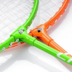 Meteor komplet za badminton, oranžno-zelen