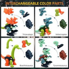 Bellestore Set konstrukcijskih igrač za sestavljanje dinozavrov DinoStar