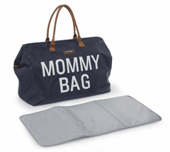 Childhome Previjalna torba Mommy Bag siva Umazano bela