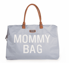 Childhome Previjalna torba Mommy Bag siva Umazano bela