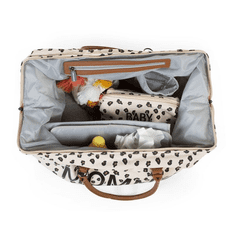 Childhome Previjalna torba Mommy Bag Platneni leopard