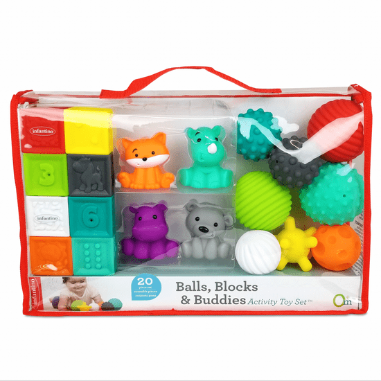 Infantino Nastavljeno kocke, žogice in živali