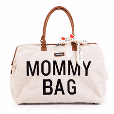 Childhome Previjalna torba Mommy Bag medvedek Umazano bela