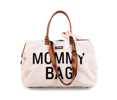 Childhome Previjalna torba Mommy Bag medvedek Umazano bela