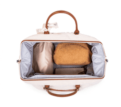 Childhome Previjalna torba Mommy Bag medvedek Umazano bela