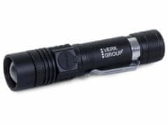 Bailong Alu akumulatorska LED CREE zoom ročna svetilka XM-L T6 400m