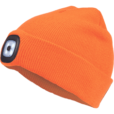 Cerva DEEL kapa z LED svetilko, oranžna
