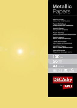 Apli Kovinski papir A4 130 g - zlati 50 kosov