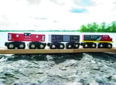 Bigjigs Rail CN tovorni vlak + proge