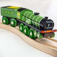 Bigjigs Rail Lesena replika lokomotive Flying Scotsman