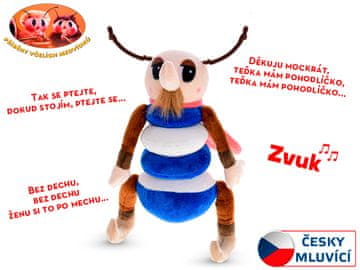 Čebelji medvedki Zgodbe Plišasta kapljajoča čebela 32 cm s pesmicami na baterije