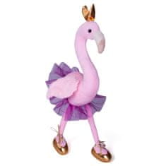 Flamingo s krono pliš 28 cm