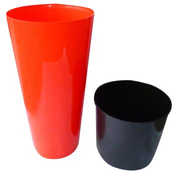 Prosperplast sadilnik TUBUS Slim DTUS200S, koralna barva