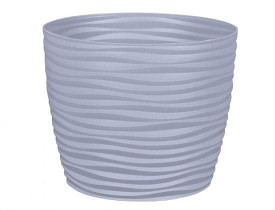 Pokrov za cvetlični lonec SAHARA PETIT plastika mat d27x22cm