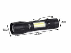 Bailong Alu baterijska LED CREE zoom ročna svetilka XP-E COB 300m