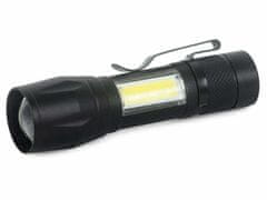 Bailong Alu baterijska LED CREE zoom ročna svetilka XP-E COB 300m