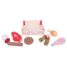 Bigjigs Toys Lesene klobase v škatli