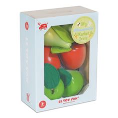 Le Toy Van zaboj z jabolki in hruškami