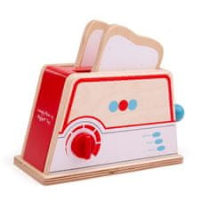 Bigjigs Toys Leseni toaster s pikami