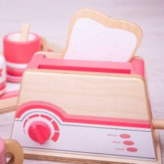 Bigjigs Toys Leseni toaster roza