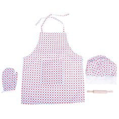 Bigjigs Toys Kuharski set s predpasnikom s pikami