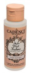 Cadence Style mat barva za tekstil - zeleno rjava / 50 ml
