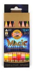 Koh-i-Noor večbarvni svinčniki MAGIC natur večbarvni komplet 12+1 kos