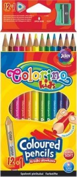 Colorino Trikotne barvice z ostiliščem 12 barv