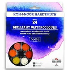 Koh-i-Noor vodne barve/vodne barve BRILLIANT okrogle 24 barv