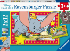 Ravensburger Puzzle Disney: Pustolovski klici 2x12 kosov