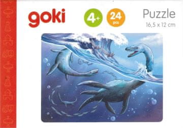 Goki Lesena sestavljanka Dinozavri: Elamozaver 24 kosov