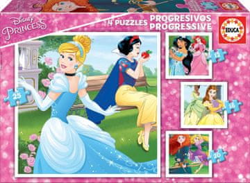 Educa Disneyjeve princese Puzzle 4v1 (12,16,20,25 kosov)