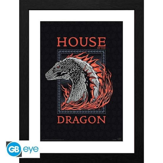AbyStyle Rod Draka Uokvirjeni plakat - Red Dragon