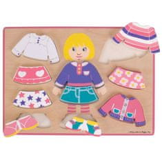 Bigjigs Toys Bigjigs Baby oblačenje Puzzle Deklica