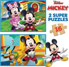 Educa Lesena sestavljanka Mickey in Minnie 2x16 kosov