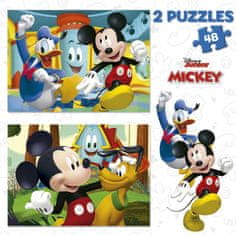 Educa Puzzle Mickey Mouse: zabaviščni park 2x48 kosov