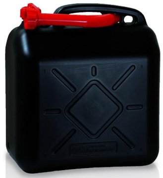 plastični kanister za hlapne snovi 5l črn