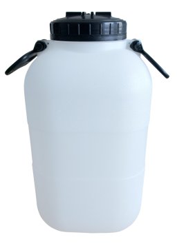 15-litrski sod z dvema ročajema in vijačnim pokrovom