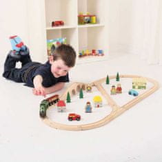 Bigjigs Toys Bigjigs Rail Lesena železniška proga Leteči škot