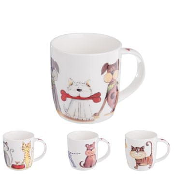 Orion Porcelanski vrč 400ml Psi in mačke