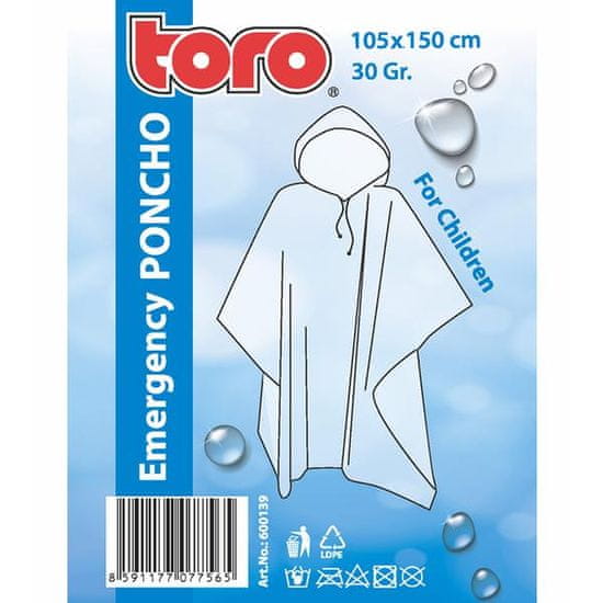 Toro PONČO DEŽNI PLAŠČ ZA OTROKE, VELIKOST: 105X150CM