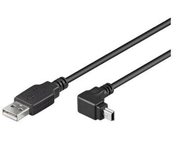 miniUSB 2.0, A-B, 5 nožic, 90°, 1,8 m